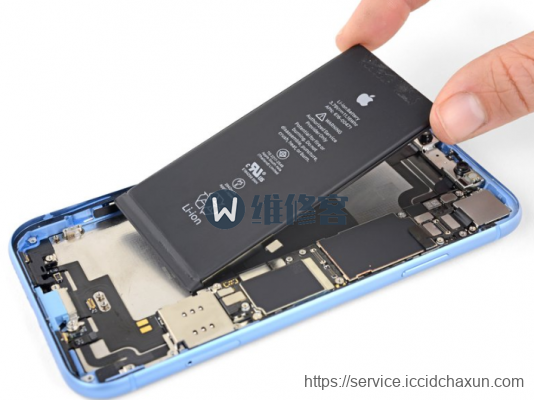 手机维修网图文详解iPhone XR电池更换步骤