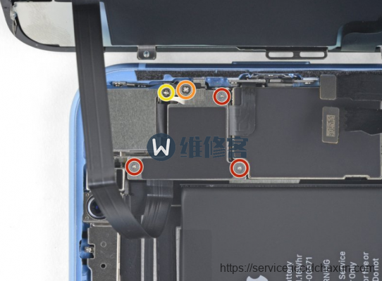 手机维修网图文详解iPhone XR电池更换步骤