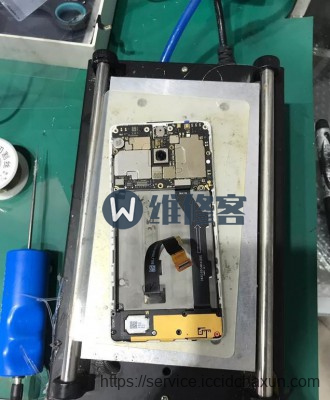 上海手机维修为您分享小米mix2陶瓷版手机屏幕换屏维修过程