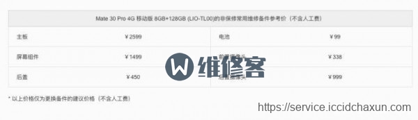天津手机维修华为mate30pro屏幕碎了换屏多少钱