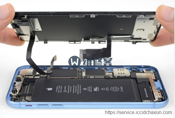 成都苹果iPhone XR手机拆解更换扬声器维修教程